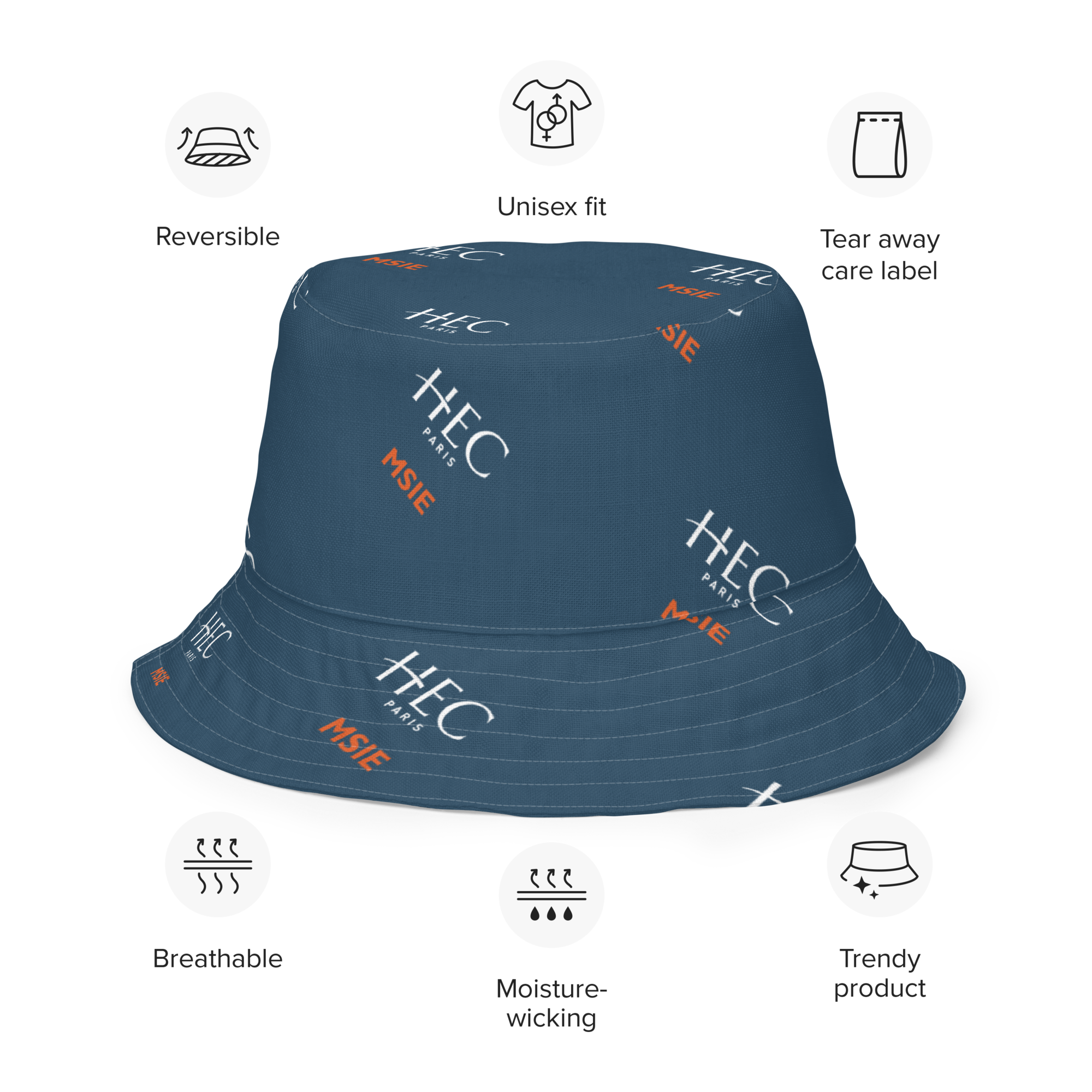 HEC Paris MSIE Reversible Bucket Hat