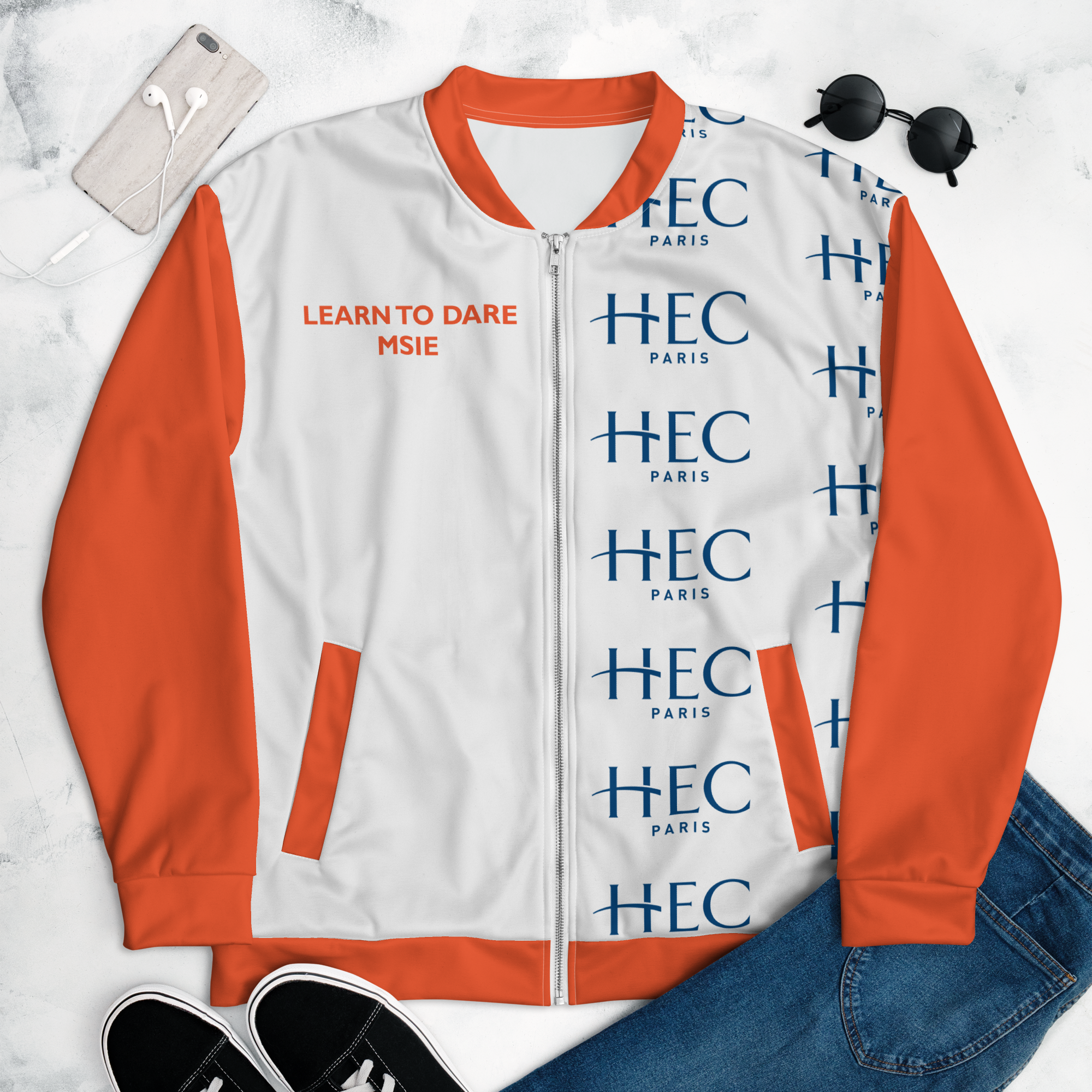 HEC Paris MSIE "LEARN TO DARE" Unisex Bomber Jacket