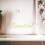 Load image into Gallery viewer, Customizable Printed Heart Shaped Acrylic Plaque

