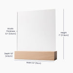 Load image into Gallery viewer, Customizable Printed Square Acrylic Plaque
