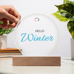 Load image into Gallery viewer, Customizable Printed Circle Acrylic Plaque

