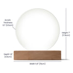 Load image into Gallery viewer, Customizable Printed Circle Acrylic Plaque
