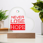 Load image into Gallery viewer, Customizable Printed Heart Acrylic Plaque
