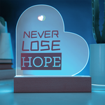 Load image into Gallery viewer, Customizable Printed Heart Acrylic Plaque
