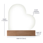 Load image into Gallery viewer, Customizable Printed Heart Acrylic Plaque
