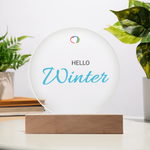 Load image into Gallery viewer, Customizable Printed Circle Acrylic Plaque
