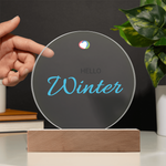 Load image into Gallery viewer, Customizable Printed Circle Acrylic Plaque
