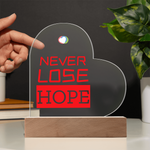 Load image into Gallery viewer, Customizable Printed Heart Acrylic Plaque
