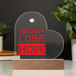 Load image into Gallery viewer, Customizable Printed Heart Acrylic Plaque
