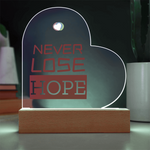 Load image into Gallery viewer, Customizable Printed Heart Acrylic Plaque
