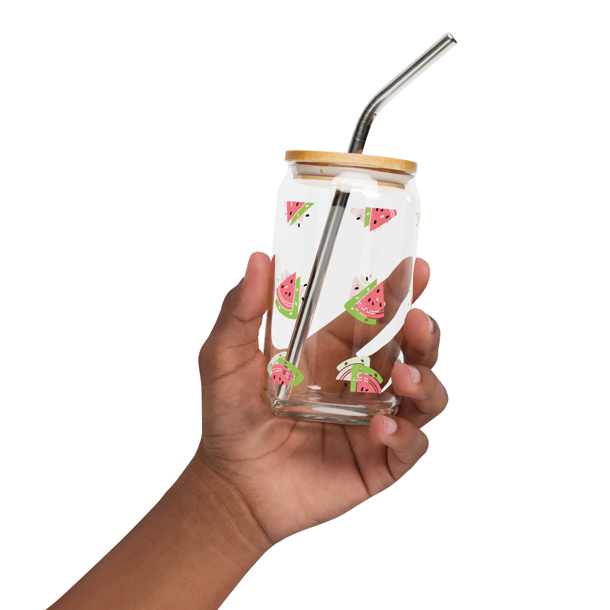 "Hello Summer" Can-Shaped Glass