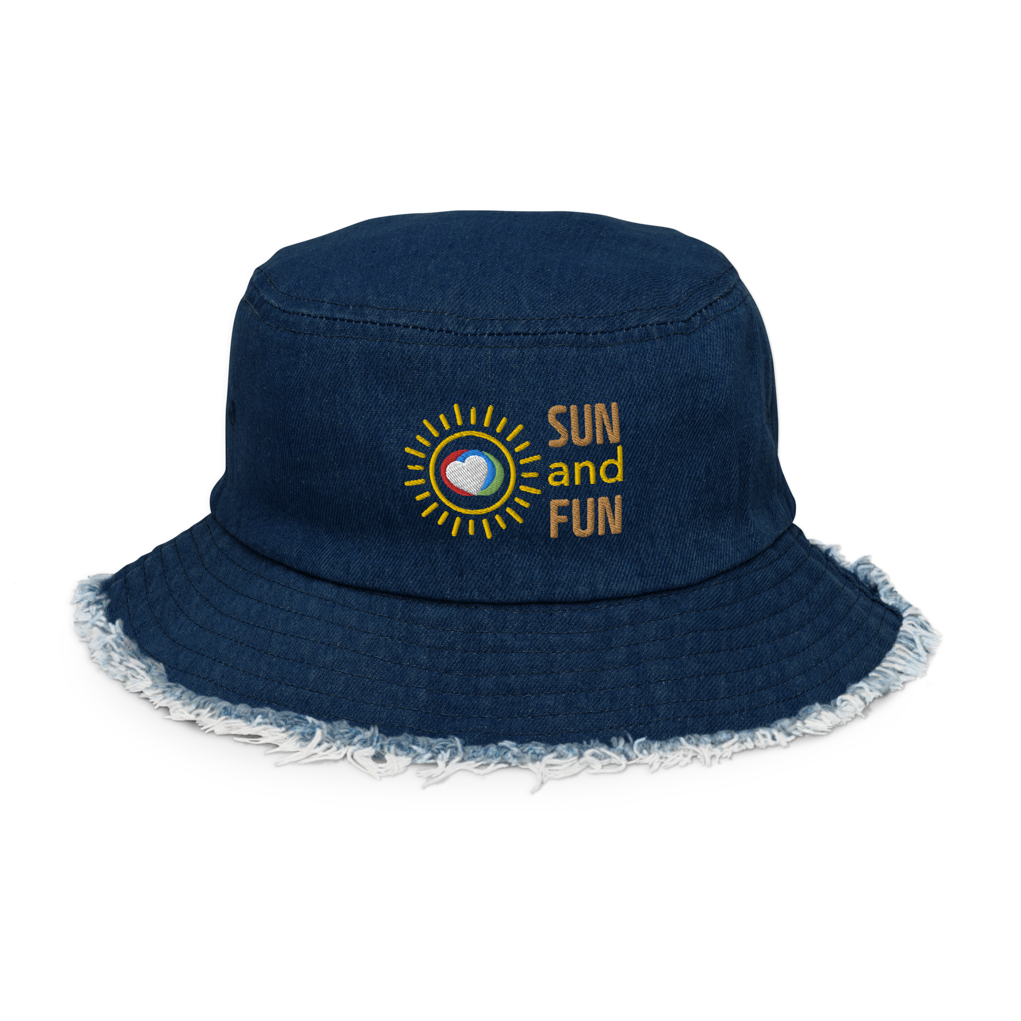 Summer Sun 2023 Collection - Distressed Denim Bucket Hat