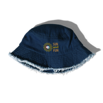 Load image into Gallery viewer, Summer Sun 2023 Collection - Distressed Denim Bucket Hat
