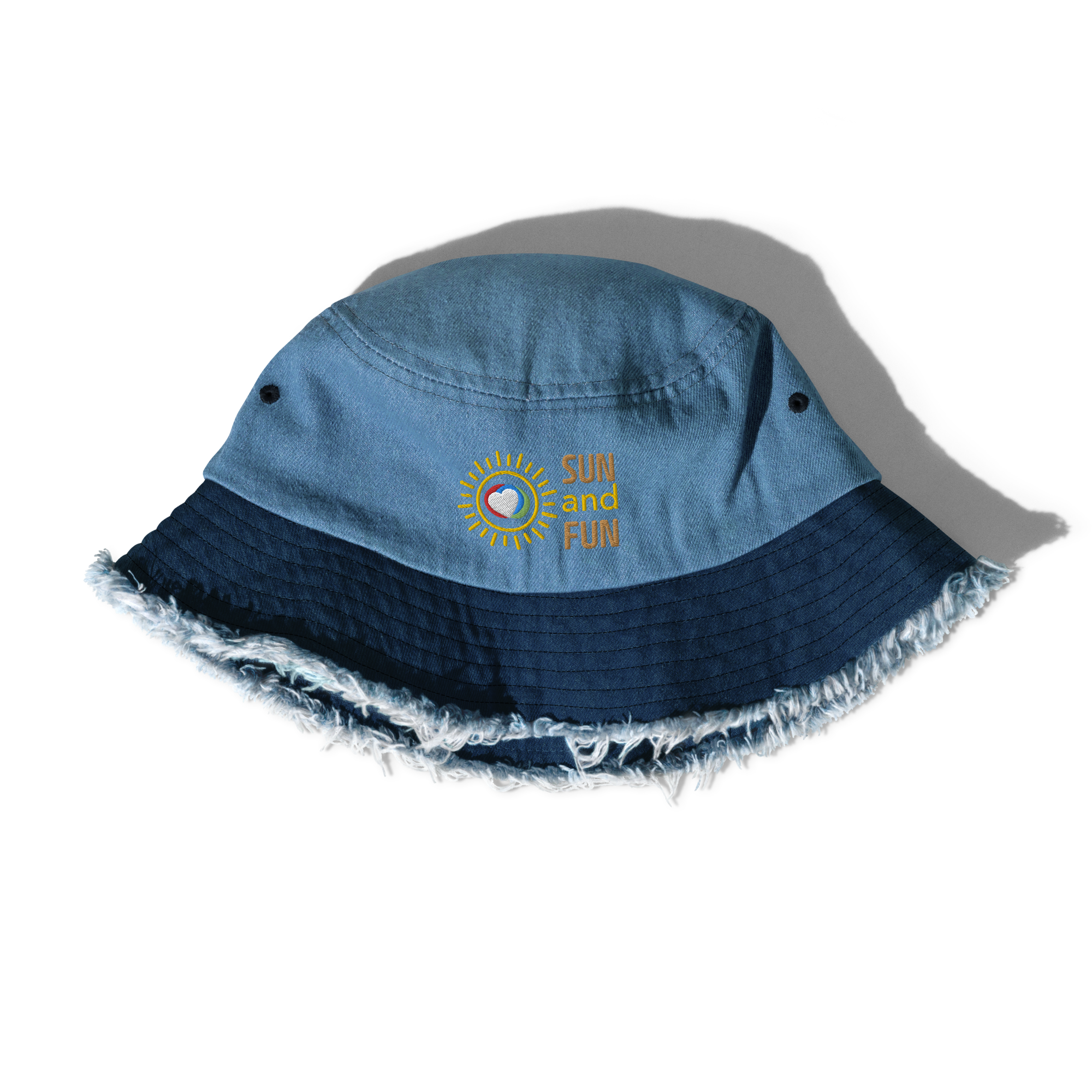 Summer Sun 2023 Collection - Distressed Denim Bucket Hat