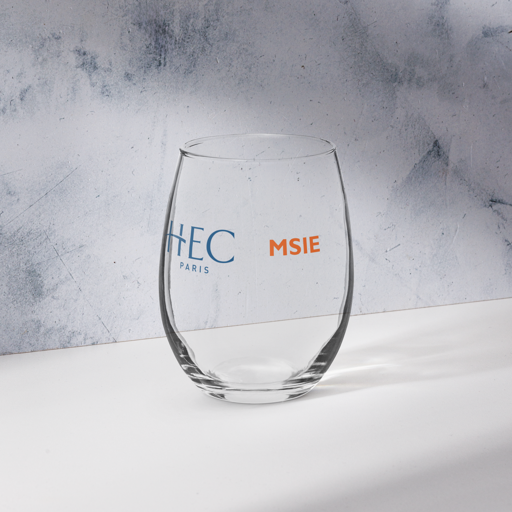 HEC Paris MSIE Stemless Glass