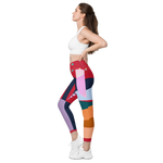 Load image into Gallery viewer, &quot;Creative Mess&quot; Crossover Leggings With Pockets
