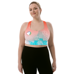 Load image into Gallery viewer, &quot;Summer Flame&quot; Longline Sports Bra
