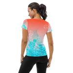 Load image into Gallery viewer, &quot;Summer Flame&quot; Women&#39;s Athletic T-shirt
