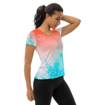 Load image into Gallery viewer, &quot;Summer Flame&quot; Women&#39;s Athletic T-shirt
