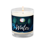 Load image into Gallery viewer, Jolly Christmas 2022 &quot;A Breath of Winter&quot; Glass Jar Soy Wax Candle
