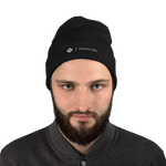 Load image into Gallery viewer, Suvon.org 3D Puff Embroidered Beanie - Black.
