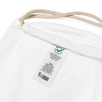 Load image into Gallery viewer, &quot;Escape The Ordinary&quot; Organic Cotton Drawstring Bag (Green Winter Collection 2022)
