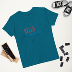 Load image into Gallery viewer, &quot;Hello Winter&quot; Organic Cotton Kids T-shirt (Green Winter Collection 2022)
