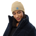 Load image into Gallery viewer, Green Winter Collection 2022 Organic Ribbed Beanie
