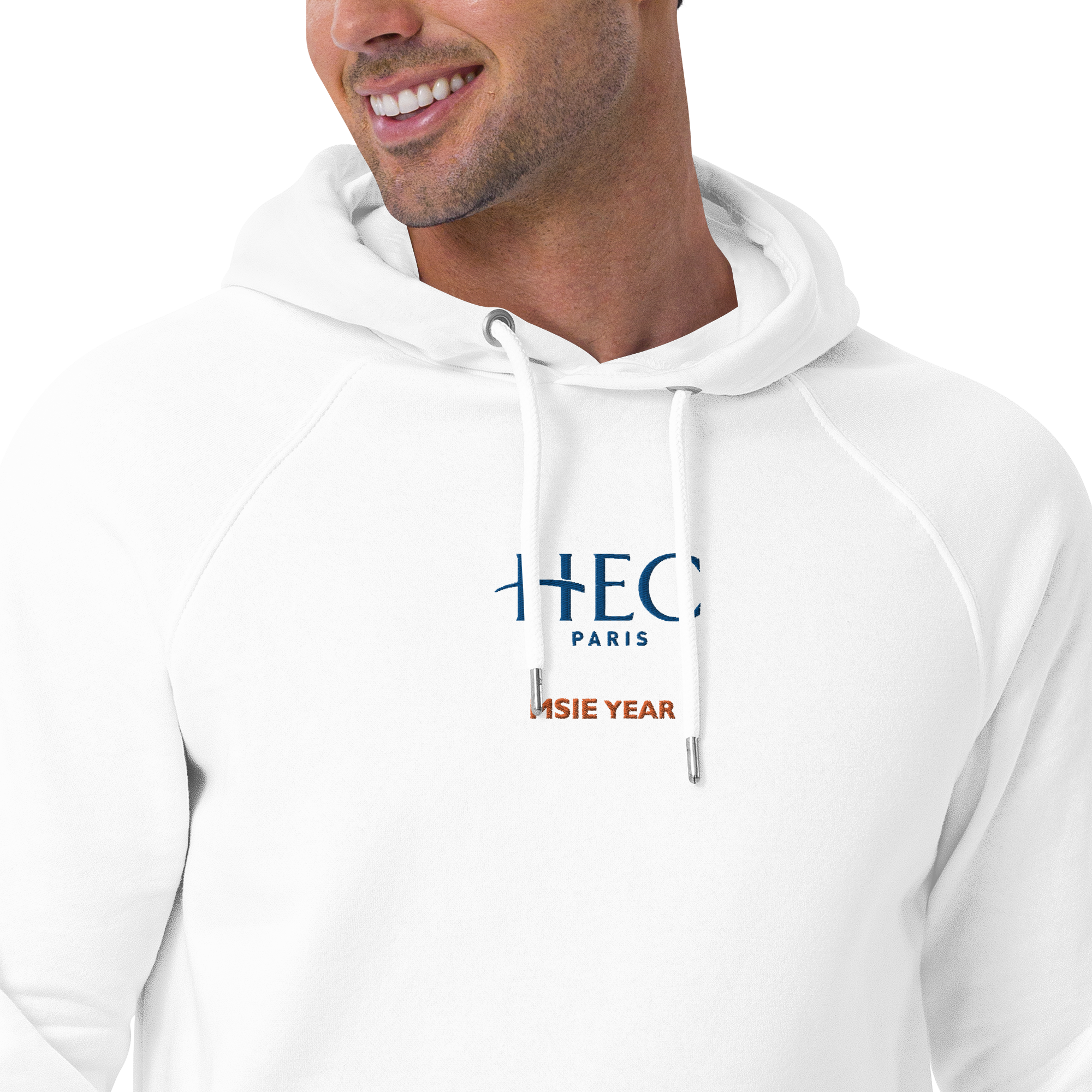 Customizable HEC MSIE Year Unisex Eco Raglan Hoodie
